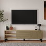 Hanah Home Soporte para TV River - Roble cálido y roble zafiro